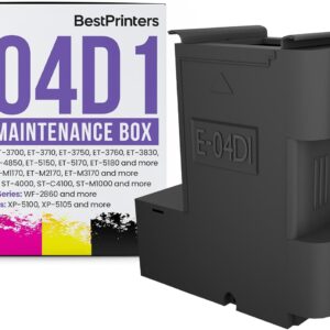 T04D1 Maintenance Box for Epson EcoTank, Workforce and XP Printers | Compatible with ET15000 ET-3750 ET-3760 ET-4750 ET-4760 ET-3850 WF-2860 (T04D100 | E-04D1)
